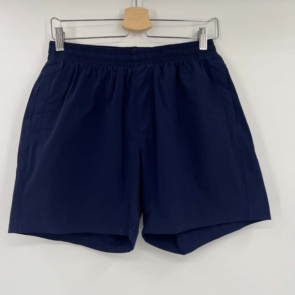 Bearbottom Men Size L Blue Athletic Training Shorts Drawstring 5.5 Inseam